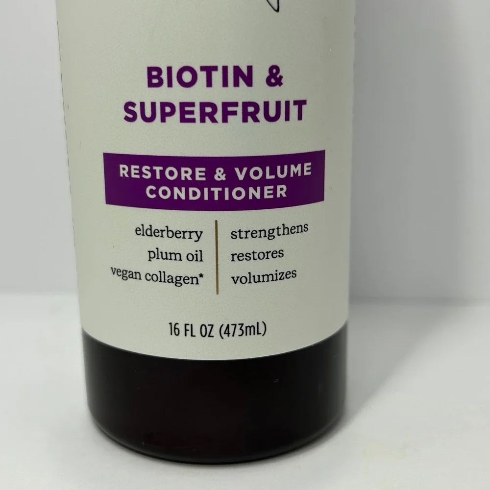 Soapbox‎ Biotin & Superfruit Restore & Volume Conditioner 16oz Vegan Collagen